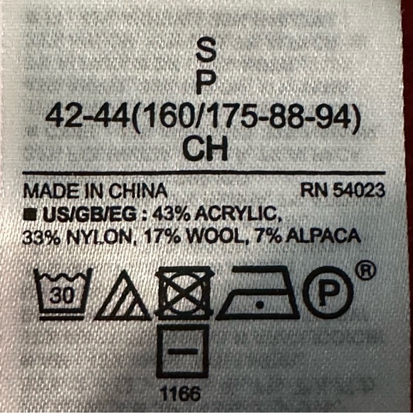 GAP Women’s size Small Heather Red Bubble Cluster Puff Sleeve Sweater - Picture 10 of 11